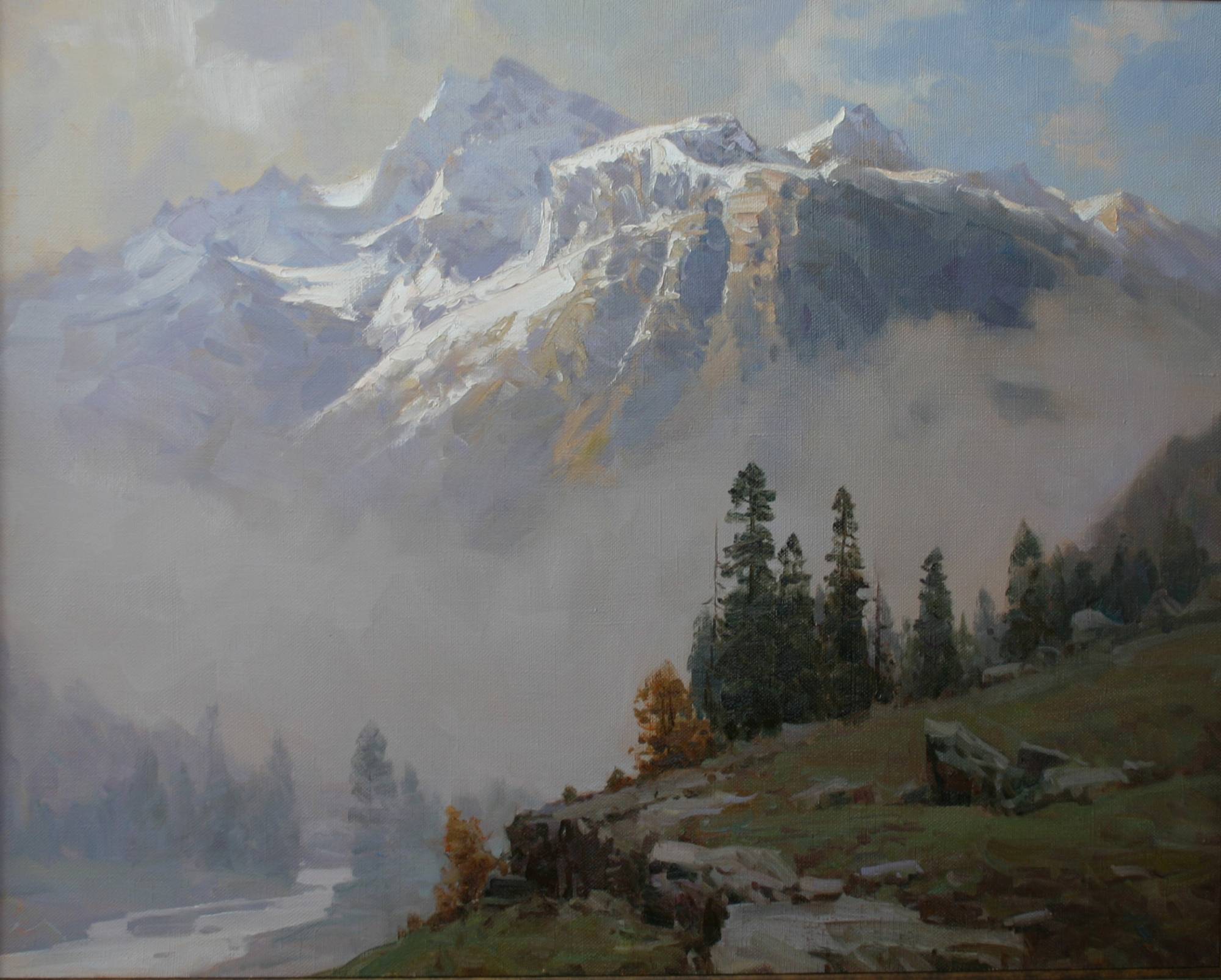 Живопись маслом Александр Бабич горный пейзаж